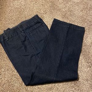 DENIM DRESS PANTS